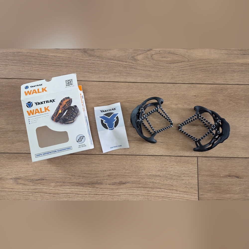 New! Yaktrax Walk Winter Ice Traction Device / Aid Slip-on Your Shoes - Picture 2 of 6